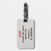 Cute en Funny Bagagelabel (Achterkant verticaal)