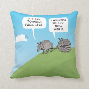 Cute en grappig met Armadillos Kussen