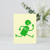 Cute en grappige marathon briefkaart (Staand voorkant)