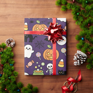 Cute en griezelige feestcadeauverpakking, Leuke Ha Cadeaupapier