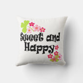 Cute en happy kussen (Achterkant)
