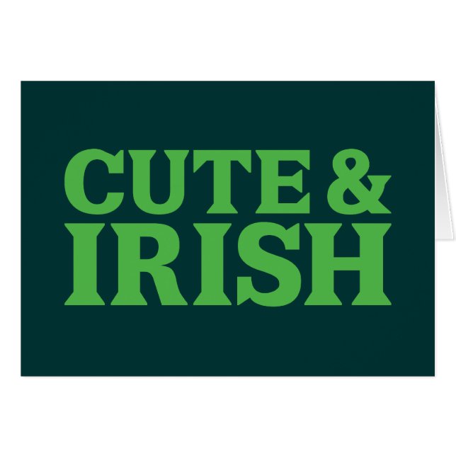 Cute en Irish (Voorkant Horizontaal)