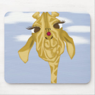 Cute en kleurrijke Giraffe Muismat