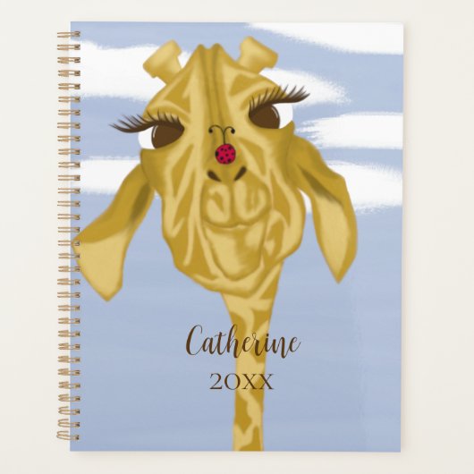 Cute en kleurrijke Giraffe Planner (Voorkant)