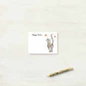 Cute en kleurrijke kat post-it® notes (Op bureau)