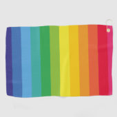 Cute en Moderne regenboogkleuren Golfhanddoek (Horizontaal)