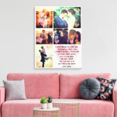 Cute en romantisch fotogedicht canvas afdruk (Insitu (Woonkamer))