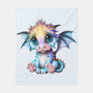 Cute en Schattige Kawaii Baby Dragon Fleece Deken