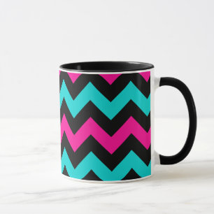 Cute en trendy chevron patroon mok