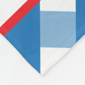 Cute En vichy Couverture en polaire personnalisée (Coin)