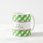 Cute En vichy Mug personnalisée (Devant droit)