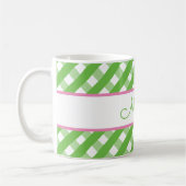 Cute En vichy Mug personnalisée (Gauche)