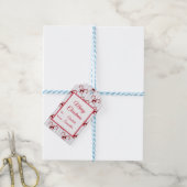 Cute en Whimsical Candy Cane Cadeaulabel (Met Touw)