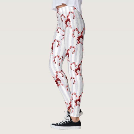 Cute en Whimsical Candy Cane Leggings (Links)