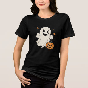 Cute enge geest Halloween T-shirt ontwerp
