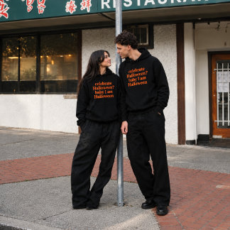 Cute enge grappige Halloween-trui Hoodie