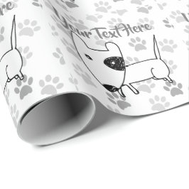 Cute English Bull Terrier Cadeaupapier