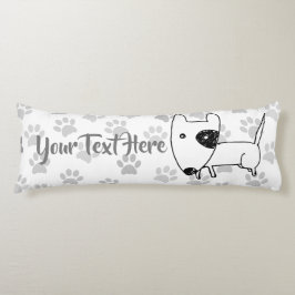 Cute English Bull Terrier Lichaamskussen