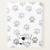 Cute English Bull Terrier Planner (Achterkant)