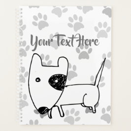 Cute English Bull Terrier Planner