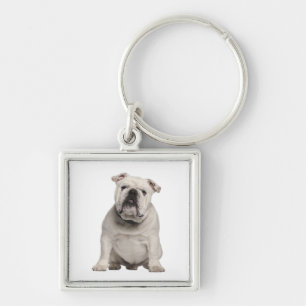 Cute English Bulldog Puppy Dog Sleutelhanger