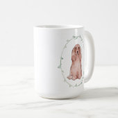 Cute English Cocker Spaniel keramische mok (Voorkant rechts)