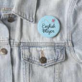 Cute English Major Gift Ronde Button 5,7 Cm (In situ)