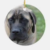 Cute English Mastiff Keramisch Ornament (Achterkant)