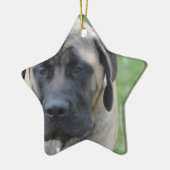 Cute English Mastiff Keramisch Ornament (Links)