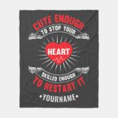 Cute Enough to Stop Your Heart Skilled Enough to Fleece Deken (Voorkant)