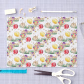 Cute Esater bunny basket tissue Tissuepapier (Craft)