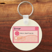Cute esthetic pastel roze sleutelhanger (foutberic (Voorkant)