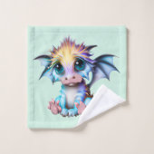 Cute et adorable Kawaii Baby Dragon (Gant de toilette)