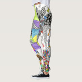 Cute et coloré Boston Terrier Leggings (Gauche)