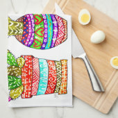 Cute et coloré Cactus Serviette de cuisine (Quart Plié)