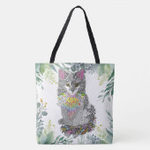 Cute et coloré Chat Kitten Sac fourre-tout (Devant)