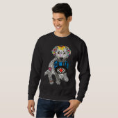 Cute et coloré Labrador Retriever Sweatshirt (Devant entier)