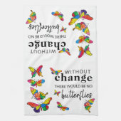 Cute et coloré Papillon serviette de cuisine (Vertical)