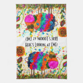 Cute et coloré Sheep serviette de cuisine (Vertical)