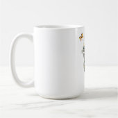 Cute et colorée chatte Mug (Gauche)