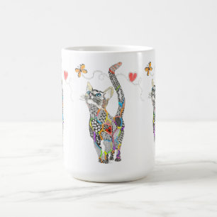 Cute et colorée chatte Mug