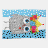 Cute et colorée Chouette serviette de cuisine (Horizontal)