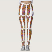 Cute et colorée Llama Leggings (Devant)