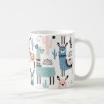 Cute et colorée Llama Mug<br><div class="desc">Quelle meilleure façon de profiter de votre café du matin qu'avec une mignonne tasse de lama colorée. N'oubliez pas, laissez le drame au lama !</div>