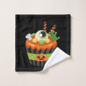Cute et Déplaisante Halloween Cupcake avec un Big  (Gant de toilette)
