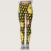 Cute et drôle Leggings Emoji (Devant)