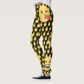 Cute et drôle Leggings Emoji (Gauche)