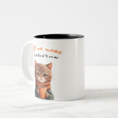 Cute et drôle Sarcastique Cat Mug (Devant gauche)