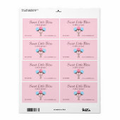 Cute et tendance Étiquettes de pâtisserie (Feuille entière)