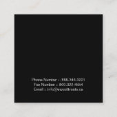 Cute et Whimsical Cupcake Bakery Cartes de visite (Dos)